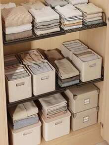 Estantería de almacenamiento expandible para armario - Estantería de almacenamiento vertical ahorradora de espacio con estantes de altura ajustable, perfecta para almacenar ropa, zapatos y gabinetes - Fácil de instalar, ideal para la organización del armario y el almacenamiento del hogar - Ver 4