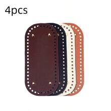 8pcs Bag Bottom Set, 4 Colors Oval Bag Bottom Shaping Pads With Holes, Bag Bottom Pads, Wallet Bottom, Suitable For Handbags And Shoulder Bags, Neutral Tones, 7.1 X 1.97 Inches And 8.7 X 4.7 Inches, Wallet Making, DIY Wallet Making - Multicolor - View 11