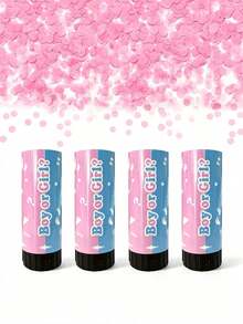 Gender Reveal Confetti Cannon, Wedding, Birthday, Graduation Party, New Year Fun Party Supplies Decoration And Gifts, Room Home Decor Graduation Use (Do Not Aim Launcher Tube At People Or Objects) - Regular Model - View 5