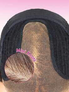 ISEE 16-24 Inch 180% Density Natural Color Pre-Cut Layered Bangs T-Part Wig, Pre-Bleached Knots, Front Hairline, No Glue Needed, Suitable For Beginners, Natural Hairline, Glue-Free Wear - SNatural - View 5