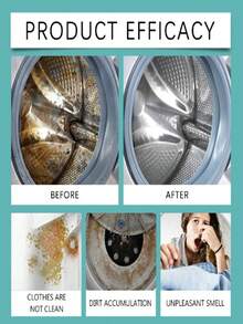 12PCS Washing Machine Cleaning Tablets, Deep Cleaning Formula, Suitable For Top-Load And Front-Load Washing Machines, Removes Odors, Hard Water Stains, Limescale, Soap Scum And Lint, Lemon Fresh Scent, Monthly Maintenance, Home Essential. - Shape - View 3