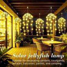 2pcs/4pcs Set Solar Powered Outdoor Hanging Jellyfish String Lights, 8 Light Modes Rattan Ball LED Garden Lights, Suitable For Yard, Patio, Balcony, Park, Street, Holiday, Wedding And Party Decoration - Solar Vine String Lights - View 4