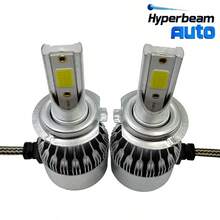 2pcs/Set Lampu Depan LED Mobil Sorot Jauh/Dekat H7 H4 10000LM Bohlam C6 H1 H9 H11 6000K Lampu Depan Mobil - C6 - View 17