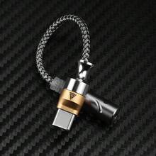QKZ TC MAX Pro USB Type C To 3.5mm Earphone Amplifier Audio Decoder IEM AMP Phone Adapter HiFi DAC CX31993/KT02F20 Chip - Gold - View 5