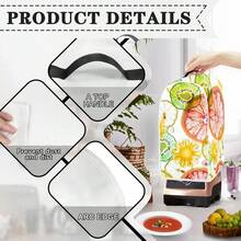 1件裝花卉食物處理機防塵罩，家用食物處理機防塵罩，防污防塵，可水洗，食物處理機防塵罩，家用榨汁機防塵罩，精緻外觀，廚房收納罩 - 全覆蓋的 - 查看 5