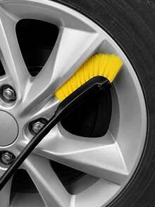 Long Handle Wheel Rim Tire Cleaning Brush, Curved Nylon Bristles, Suitable For Brake Dust, Calipers, Wheel Rims And Crevices, Ergonomic PP Handle, Dry And Wet Use, Durable Car Wash And Detailing Accessory - A - View 12