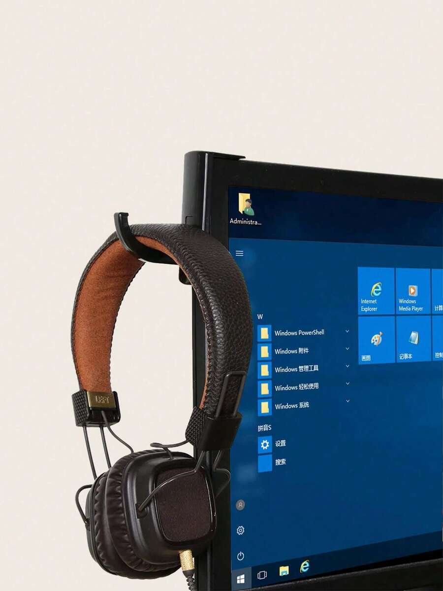 Headphone Hook, Suitable For Computer Headphones, Monitor, Desktop And Wall, Also For Gaming Storage Rack. Compact And Sturdy Headphone Stand, Provides Stable Support And Saves Space - A - View 1