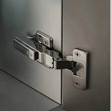 2pcs G Series 3-Stage Soft Close Silent Durable Cabinet Door Hinges, Damping Hinges For Wardrobe And Cabinet Doors, 1 Pair - 3-section Soft-close Hinge Large Curve (No Lid) - View 6