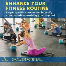 Ball Small - 9 Inch Small Exercise Ball | Anti-Burst PVC, Latex-Free, Clinic Grade, Between-Knees Stabilizer, Postpartum & Rehab, Straw Inflator, Yoga Ball Small - Blue - View 8
