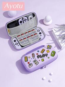 Ayotu 卡通遊戲機圖案保護殼與配件,相容於 Switch/Switch OLED/Switch Lite,包含保護殼、收納袋、底座殼、控制器保護套及其他多款配件,開學禮物/生日禮物/週年禮物 - 查看 24