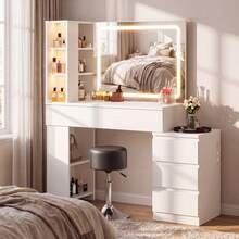 White and Dark Gray Stools