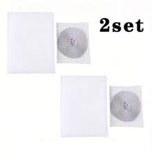 YITAPE Window Screen Curtains, Self-Adhesive Mesh Window Screen Curtains, 2 Pieces Mesh, 51 X 59 Inches, With Hooks And Adhesive Tape, Suitable For Multiple Windows. - B - View 13