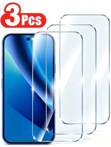 3pcs Tempered Glass Screen Protector For Pixel Phone, High Aluminum Glass, Scratch Resistant, 2.5D Curved, High Fit, HD Display, Case Friendly, Anti-Fingerprint, Easy To Clean - Phone Accessories - Clear - View 11