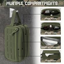 Portable Outdoor Camping Toiletry Bag For Men, Tactical Hanging Organizer Bag With Dry & Wet Separation - Multicolor - View 13