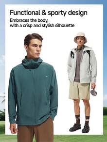 Beneunder Men's All-Weather Outdoor Sun-Protection Jacket (Loose-Fit) WR004 - Light Grey - View 3