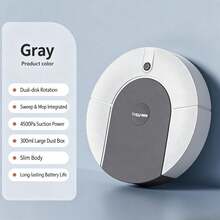 Smart Robot Vacuum Cleaner, Automatic Self-Cleaning Sweep And Mop All-In-One Home Cleaning Machine, Large Water Tank, 300ml Large Dust Bin, Child Lock Function, Fast Charging, Intelligent Noise Reduction - Smart Ultra-thin Robot Vacuum - View 13