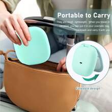LUYAO Mini Portable Magnifying Folding Makeup Mirror Led Lights Compact Pocket Travel Aesthetic Vanity Mirrors Make Up Tools - Cadet Blue - View 11