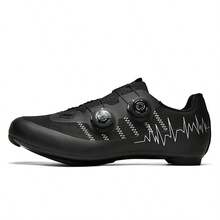 Men's New Professional Road Cycling Shoes, Professional Racing Cycling Shoes, Carbon Fiber Professional Sole, Ultra-Lightweight Road Cycling Shoes - Black - View 5