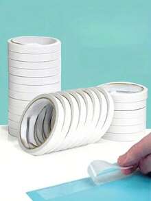 5 Rolls Double-Sided Tape, Suitable For Crafts, Arts, Scrapbooking, Photography, Gift Boxes, Scrapbooking, Card Making, Paper Backing, Hand Tearable, Suitable For Office And Student Use (Width 5mm) - Multiple Styles - View 5