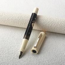 Jinhao 58 Fountain Pen With Abalone Shell Inlay Acrylic Barrel Gold-Plated Nib Office Signature Writing Pen Business Luxury Gift Pen, Back To School - 58 - View 10