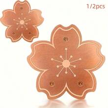 1pc/2pcs 99.99% Pure Copper Bird Bath Tray - , Rust-Resistant, Suitable For Most Bird Baths - Outdoor Garden, Yard, Pond Bird Bath Tray - All Season Use, Exquisite Floral Design, Rust-Resistant Material, Garden Enthusiasts - Basic Model - View 5