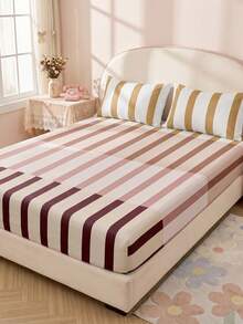2/3pcs Printed Bedding Set, Bedding, Mattress Protector Set, Comfortable Home Textiles, Breathable Anti-Pilling Mattress Cover, Home Decor, Suitable For All Seasons, Machine Washable, Back To School - Multicolor - View 12