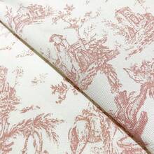 Tecido Jacquard Estampado Toile de Jouy Para Decoração 2,80m de Largura Diversas Cores e Tamanhos - Toile de Jouy - Visão 61