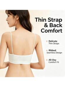 1pc Disposable Women's Underwear For Travel And Business Trips, No-Wash Bra, Portable Vest-Style Daily Disposable Bra, Individually Packaged - View 5