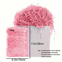 1包 20g/30g/50g/100g 彩色皺紋紙碎絲，厚實波浪填充紙，適用於各種節日禮品包裝保護與裝飾 - 褶皺 - 查看 2