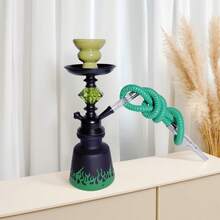 1套經典阿拉伯水煙壺，單人/雙人/四人用 Shisha 水煙壺附軟管、水煙夾、水煙碗，無需用電，便攜方便 - 均碼 - 查看 15