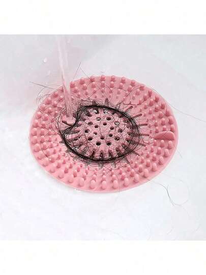 New Reusable Silicone Mesh Strainer, Suitable For Bathroom And Kitchen Sink, Anti-Clogging Drainage Protector, With Suction Cup Or Without Suction Cup Design, Perfect Gift For Homeowners