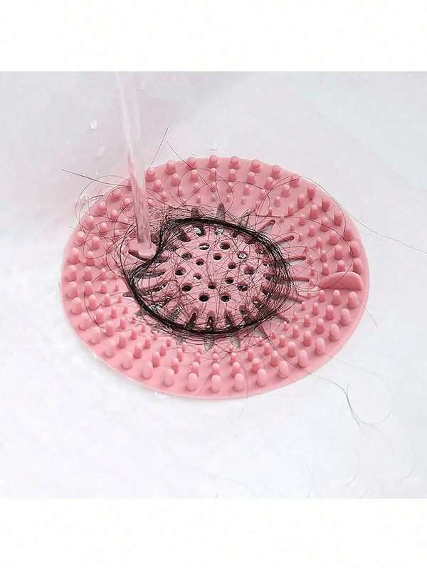 New Reusable Silicone Mesh Strainer, Suitable For Bathroom And Kitchen Sink, Anti-Clogging Drainage Protector, With Suction Cup Or Without Suction Cup Design, Perfect Gift For Homeowners