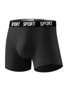 7 Pcs Men's Slim Fit Long Style Flat Cornered Underwear-Soft, Fitness Boxing, Sports, Suitable For Participating In Various Outdoor Activities. - Multicolor - View 7