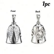 1pc Guardian Angel Motorcycle Bell Good Luck Charm Keychain Pendant Accessories, Gift For Bike, Friends - one-size - View 13