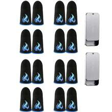 [2 Boxes Included]Super Exquisite Pattern Gaming Finger Sleeves, Ultra-Thin & Breathable, Anti-Slip & Sweat-Proof, The Best Choice For Gamers - Blue - View 11