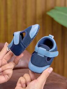 Baby Walking Shoes 0-1 Years Soft Non-Slip Casual Infant Toddler Shoes Suitable For Boys And Girls For Spring Summer Autumn - Blue - View 4