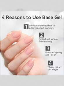 BORN PRETTY 10ml Gel Dasar Super Kuat Gel Kuku UV LED Perekat Kutek Gel Fungsional Perlengkapan Kuku Salon Rumah DIY - Gel Dasar - View 3