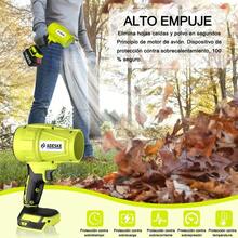 Soplador De Aire Inalambrica Hojas Electrica Para Jardineria Herramientas Para Electrica Bateria Accesorios Aspiradora Truper Gasolina De Mochila Ventilador Turbo - Verde - Ver 4