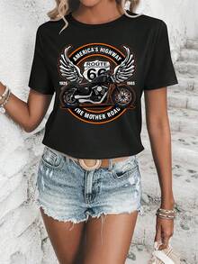 Women T-Shirts - 黑色 - 查看 1