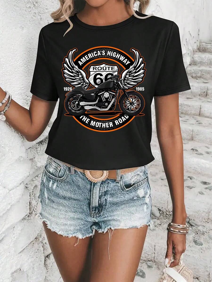 Women T-Shirts - 黑色 - 查看 1