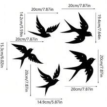 5件組金屬鳥鐵藝裝飾，適用於室內/室外牆面與門牌裝飾 - A - 查看 10