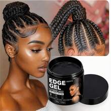 SUMVX 100g/3,53oz Gel de Estilização Poderoso que Fixa Eficazmente Cachos e Tranças no Lugar, Reduz o Frizz e as Pontas Duplas, Contém Óleo de Rícino Negro e Óleo de Coco para Suavizar os Fios Rebeldes. É Livre de Parabenos, Sulfatos, Óleo Mineral e Ingredientes à Base de Petróleo - 100g/3,53oz - Visão 7