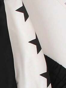 Tween Boys Colorblock Star Print Hoodie And Sweatpants - Black - View 7