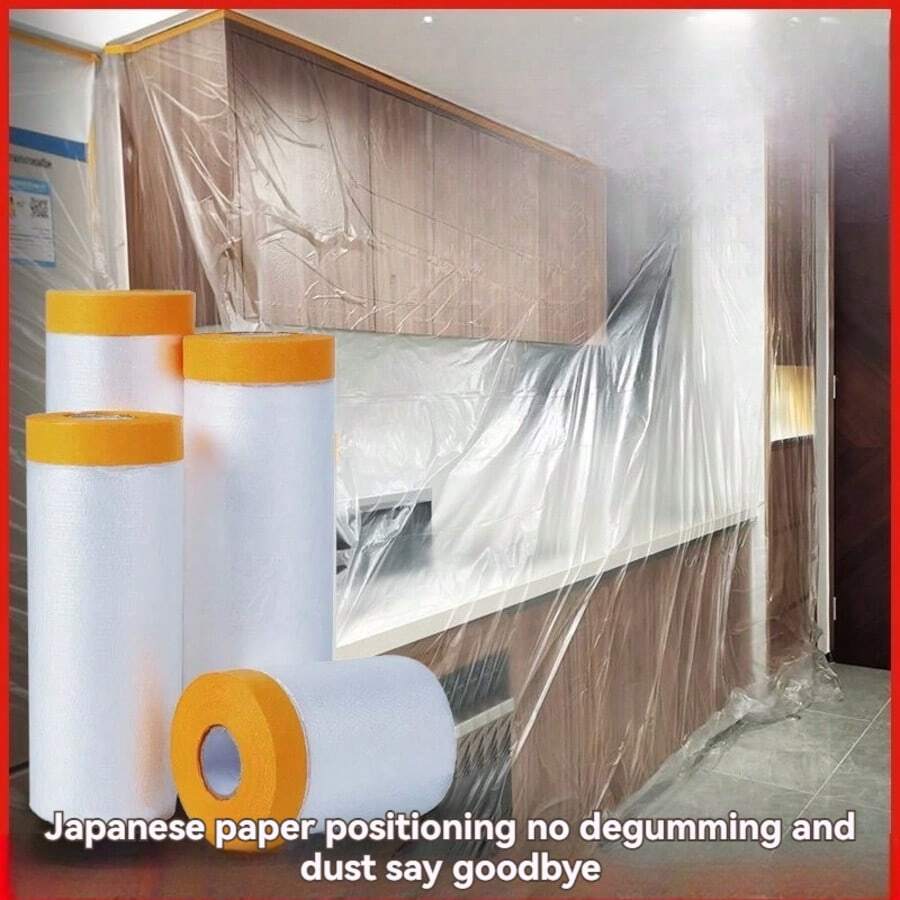Dust Cover, 400cm Height/20m (787.4in) Length Per Roll, Made Of Transparent Polyethylene Film Material, Waterproof And Odorless, Perfect For Furniture Protection During Moving And Renovation. Can Be Used As Furniture Dust Cover, Sofa And Wardrobe Plastic Protective Film, Paint Dust Film, Paint Surface Protection Film And General Purpose Protective Film, Also Compatible With Masking Tape.