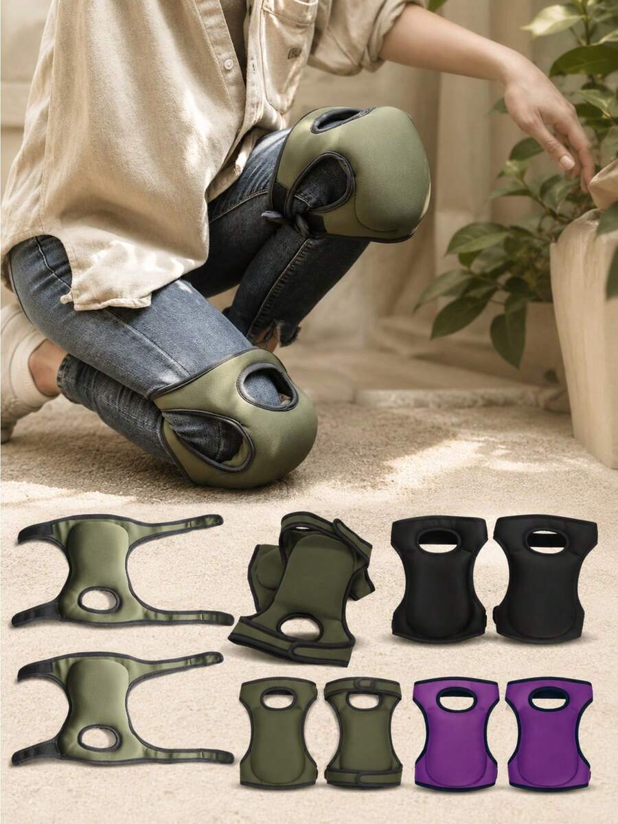 1 buah Pelindung Lutut Neoprene untuk Berkebun, Pelindung Lutut untuk Membersihkan Gulma di Luar Ruangan, Pelindung Lutut Elastis Berbusa untuk Penggunaan di Rumah - A - View 1
