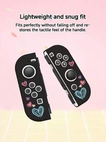 Cailai Colorful Graffiti Heart Print Switch 2 (2025)/Switch NS/Switch OLED Game Console Accessory Set, Game Console Protective Case/Storage Bag, TPU Soft Shell/Hard Shell Detachable Stand, Beautiful & Practical, Portable Stand, Travel Friendly, Anti-Drop, Anti-Scratch, Stain Resistant, Fashionable Romantic Gift - View 15
