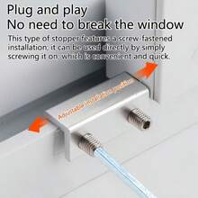 Window Lock Limiter, Adjustable Sliding Window Lock - Durable Material, With Black Heart-Shaped Key And Yellow Wrench, Drill-Free Installation, Door And Window Security Clip, Providing Home Security And Anti-Theft Protection - Window Lock - View 4