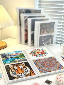 Diamond Art Storage Album, 4x6 Inch Photo Album, Photo Card Storage Book, Card Organizer Binder, Idol Card, Flash Card, Memo Card, Recipe Card Storage, Suitable For Home, Wedding, Travel And Birthday Gifts, For Art Organizer Use - Multicolor - View 11