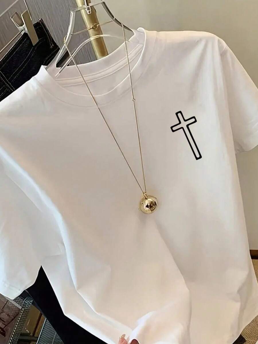 Women T-Shirts - 白色 - 查看 1