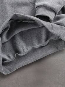 Men's Spring/Autumn Daily Commute Houndstooth Fashion Casual New Sweatshirt - Grey - View 8